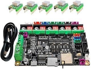 MKS TinyBee V1.0 Motherboard 3D Printer Control Board ESP32 MCU 3D Printer Parts Support Tmc2209 Touch Wifi WEB Control (Color : MKS TinyBee A4988)