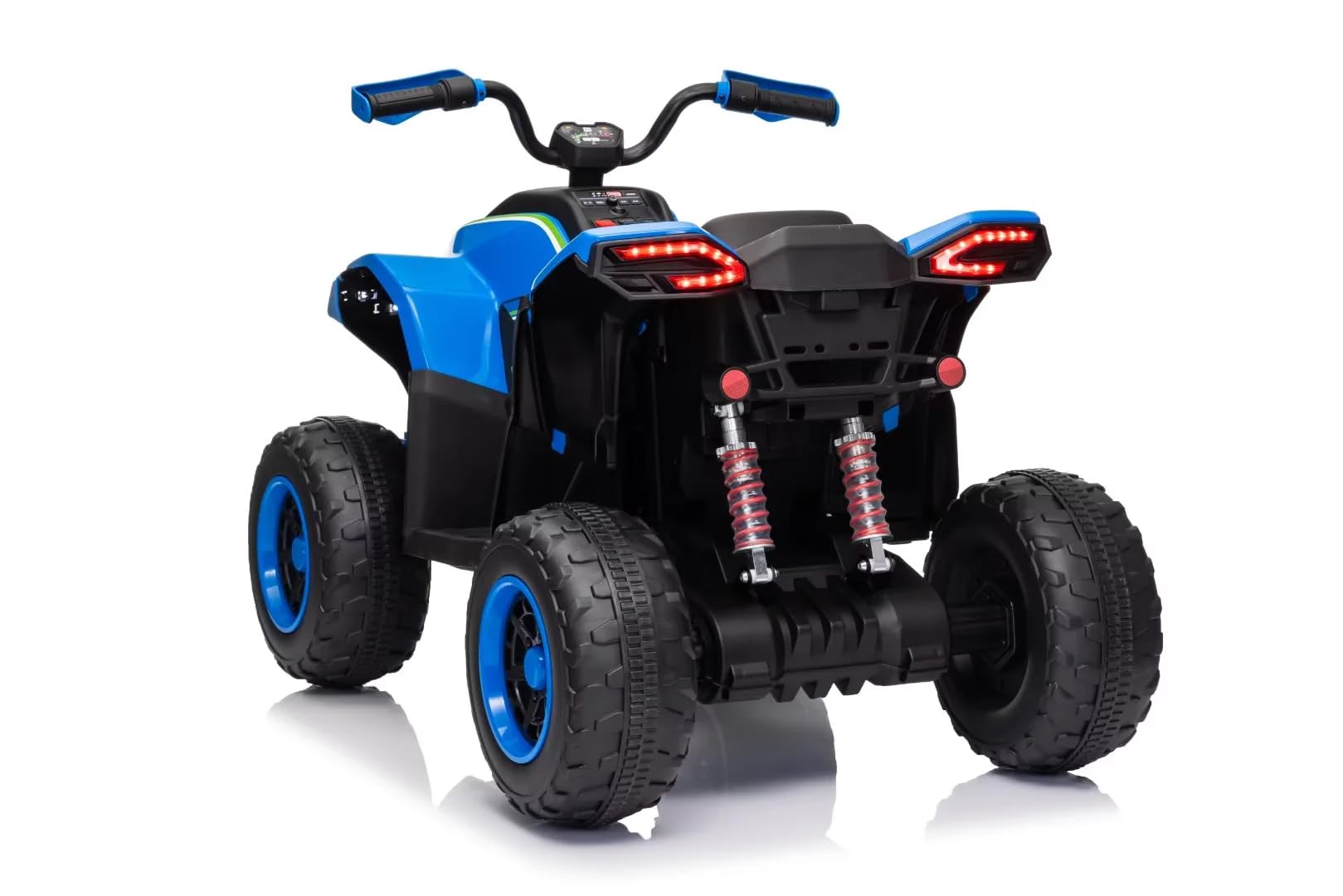 Quad elettrico per bambini 24 V ATAA Vengeance blu moto a batteria per bambini con telecomando luci LED musica e Bluetooth