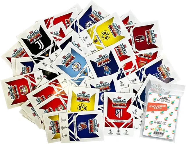 Match Attax CL 2024/25 Trading Cards - 50 Diverse Cards + Exclusive Collect-it Envelopes