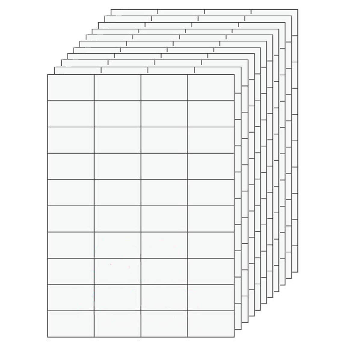 VolksRose Amazon FBA Address Labels Shipping Stickers for Laser/Inkjet Printer, 52.5 x 29.7 mm on A4, White,40 up 100 Sheets 4000 Labels, Easy to Peel