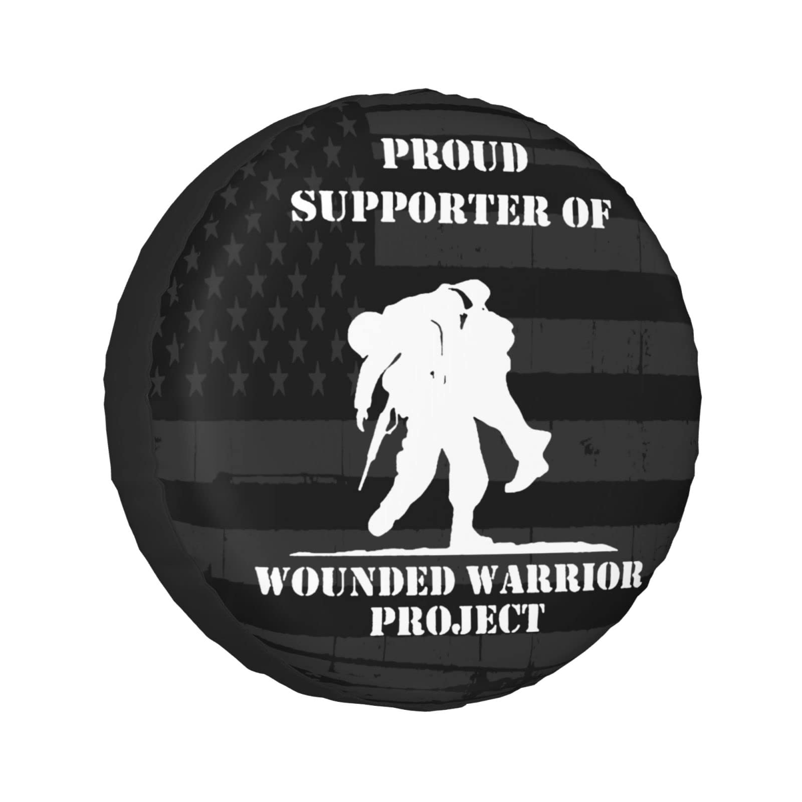 Us-Wounded-Warrior-Project Spare Tire Covers Wheel Covers Waterproof Sun Uv Tires Set for Car SUV 17 Inch