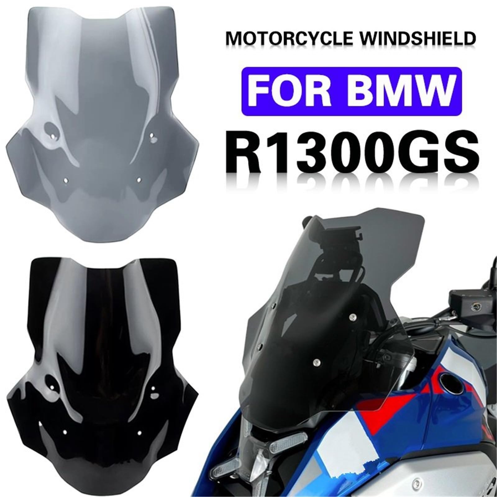 Deflektor motocykla Pasuje do BMW R 1300 GS Szyba przednia Przednia szyba Spoiler przedni Deflektor wiatru Flyscreen(Clear)