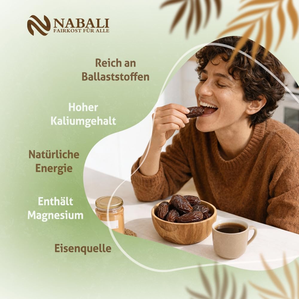 Medjool Datteln aus Palästina 2 x 1 kg - naturell vegan aromatisch traditionell frisch orientalisch ohne Konservierungsstoffe Premium