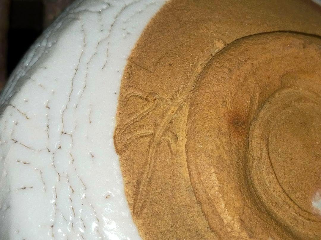 美濃焼 志野 茶碗 3 在銘 茶道具 骨董 古玩 彡 時代 黄瀬戸 茶碗 茶道具