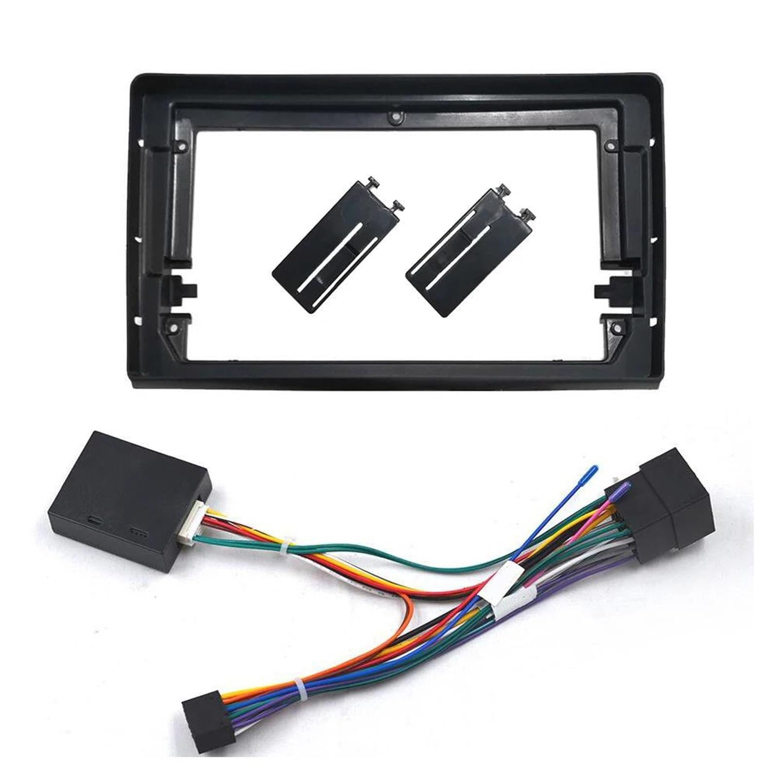 Façade de Voiture, pour Fiat, pour Bravo 198 (2006-2016) Panneau autoradio 9 Pouces, pour Lecteur MP5 Cadre stéréo 2 DIN, pour façade de Tableau de Bord Cadre autoradio avec Bus Can.