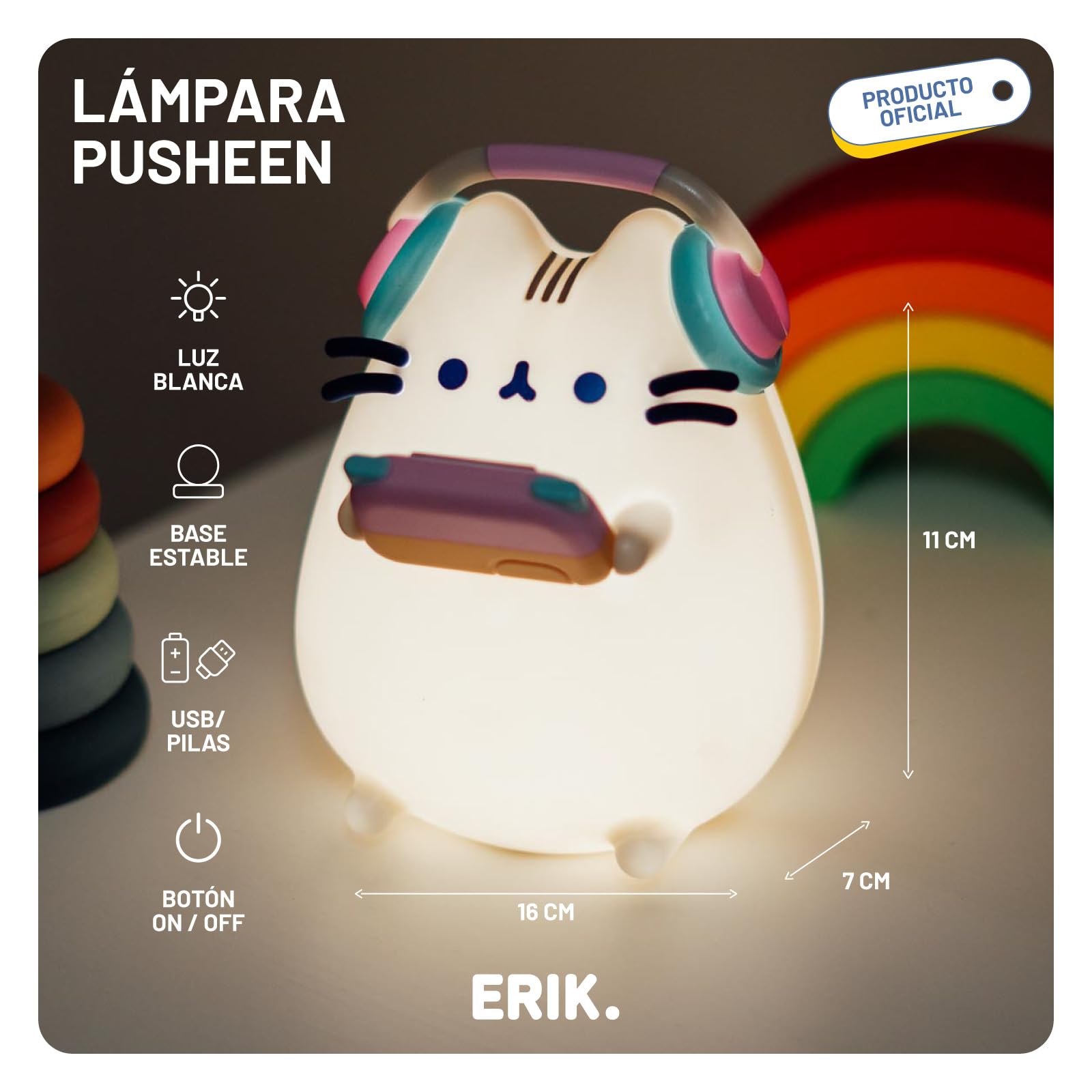 Grupo Erik Pusheen Lampara escritorio niña Gaming