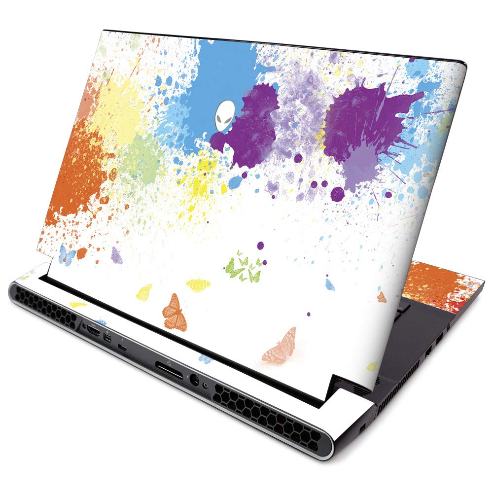 MightySkins Skin for Alienware M15 R2 (2019) - Splash of Color | Protective, Durable, and Unique Vinyl Decal Wrap Cover | Easy to Apply, Remove, and Change Styles | Made in The USA