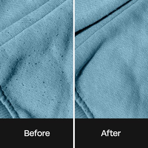 BUFF Fabric Shaver + Lint Remover, Sweater Defuzzer with 3 Motor Speeds, Remove Pills from Blankets, Couch, Clothing, Furniture, Stainless Steel Blade, USB-C Rechargeable – Black - Image 4