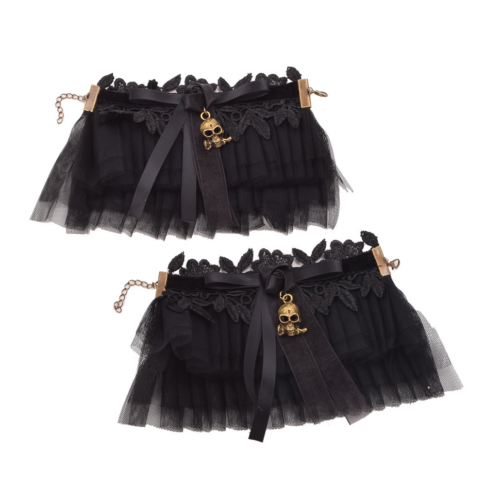 BLESSUME Steampunk Bracelet Gear Victorian Lace Accessories (K)