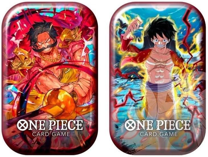 One Piece Trading Card Game TCG Mini Tins Set, 2 Pack with Special