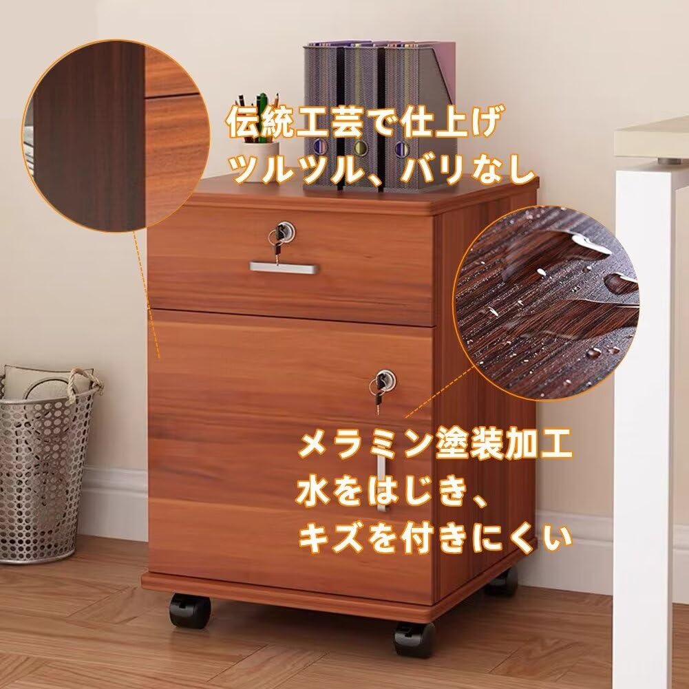 Amazon.co.jp: Jiza デスクワゴン 袖机 引き出し付き 完成品 大 Amazon.co.jp: Jiza デスクワゴン 袖机 引き出し付き 完成品 大