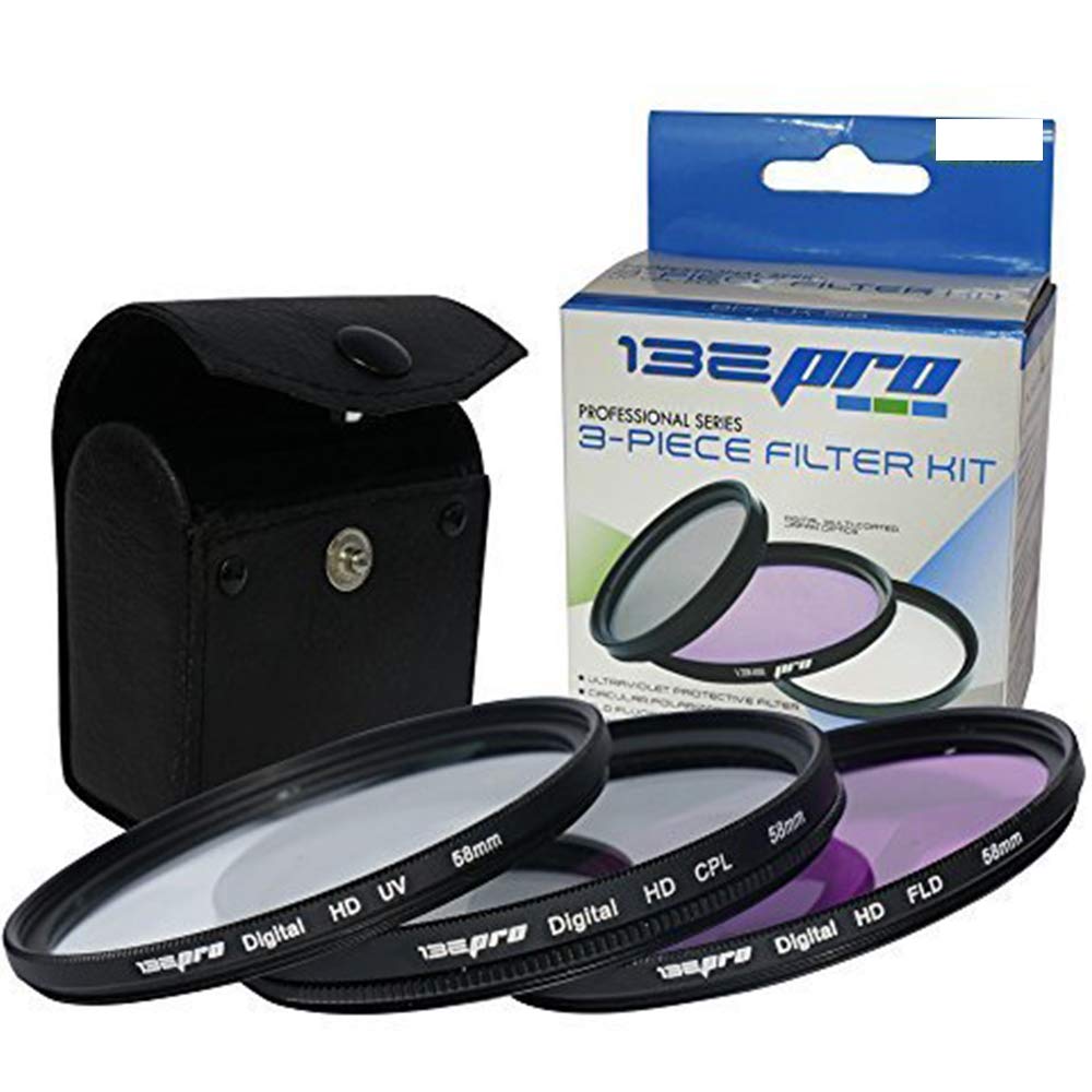 Professional i3e-Pro 52mm 3Pcs Filter Kit (UV, CPL, FD) + Close Up Filter Set for All Canon, Nikon, Sony, Panasonic, Olympus, Pentax,Cameras, Sigma etc