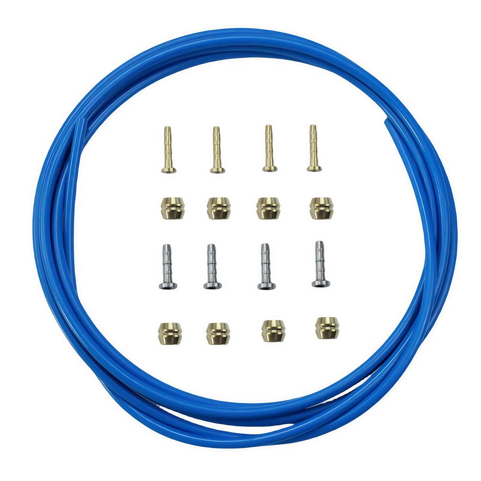 Trkimal Blue Bicycle Disc Brake Oil Hose 2500 Mm Bicycle Hydraulic Disc Brake Tubes Kit For Sram/Shimano Bh59 Bh90 Mountain Bike Mtb Road Bike Bicycle (Blue)