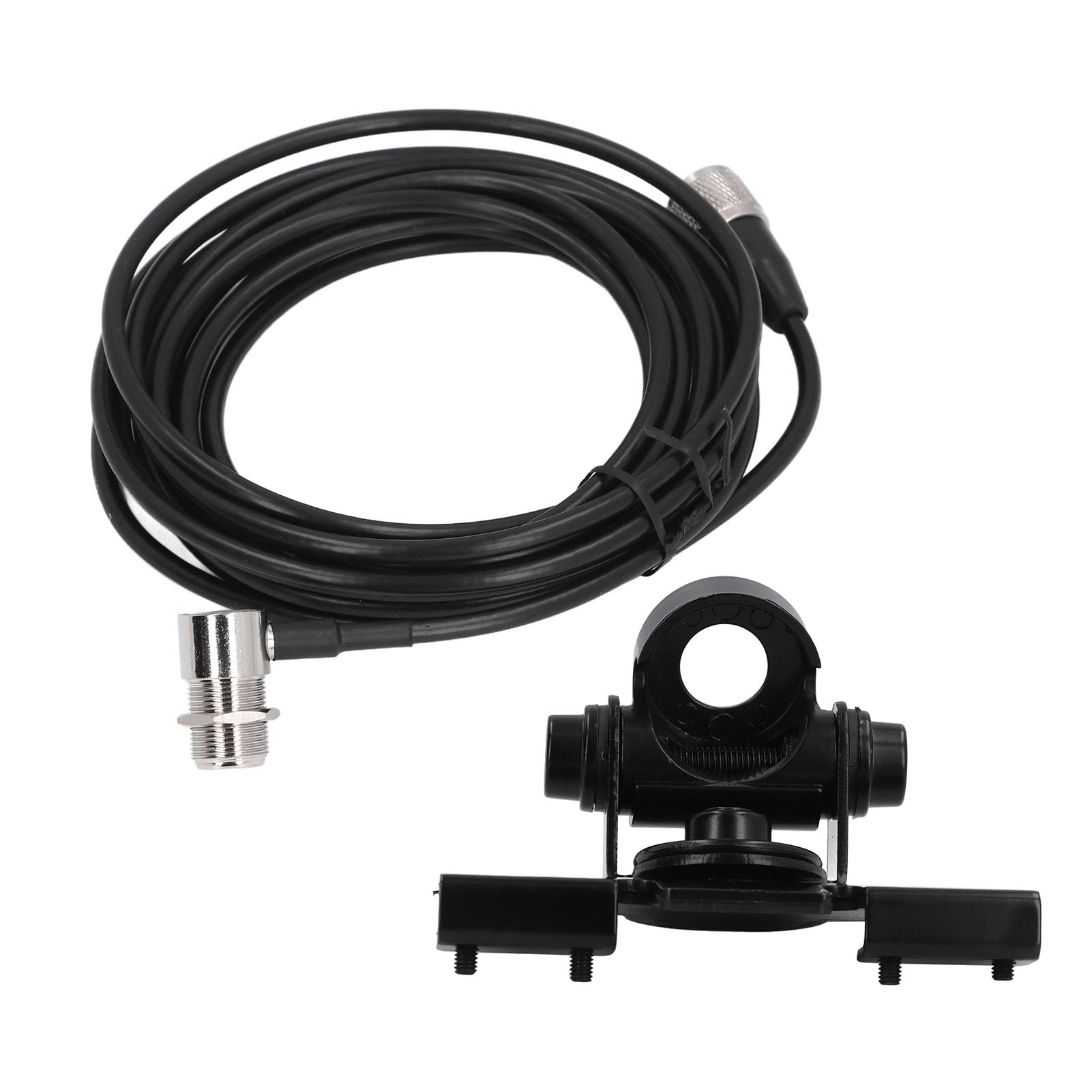 Support d'Antenne Radio Mobile Réglable 360° avec Câble Coaxial PL259 16,4 Pieds pour Nagoya RB 400 Vertex