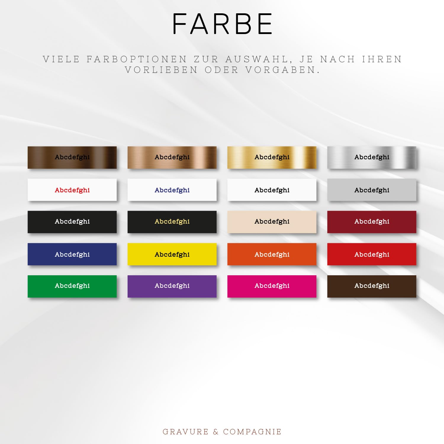 Individuelle PVC Praxisschild/Firmenschild – Gravierte Tafel für Arzt, Pflegekraft, Anwalt oder Unternehmen – Personalisierbar in Größe, Farbe, Text und Logo (Glanzgold Metallic)