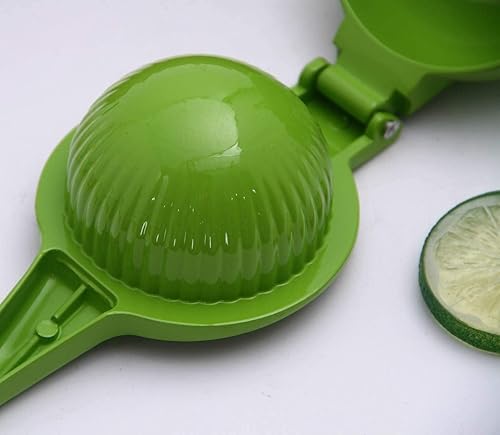 Miniatura 6 de Exprimidor manual de metal Citrus Limón Limón, Exprimidor de frutas, Metal, Herramienta de cocina (verde)