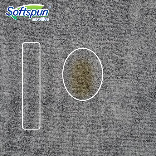 Image of SOFTSPUN B Quality Microfiber Cloth - Going Cheap! 15 pcs - 40x60 cms 340 GSM Assorted Colour Thick Lint & Streak-Free Multipurpose Cloths - for Car Bike Cleaning Polishing Washing & Detailing.