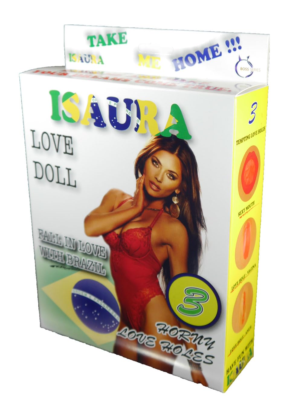 ISAURA LOVE DOLL BAMBOLA GONFIABILE MULATTA BRASILIANA GRANDEZZA REALE 3 FORI