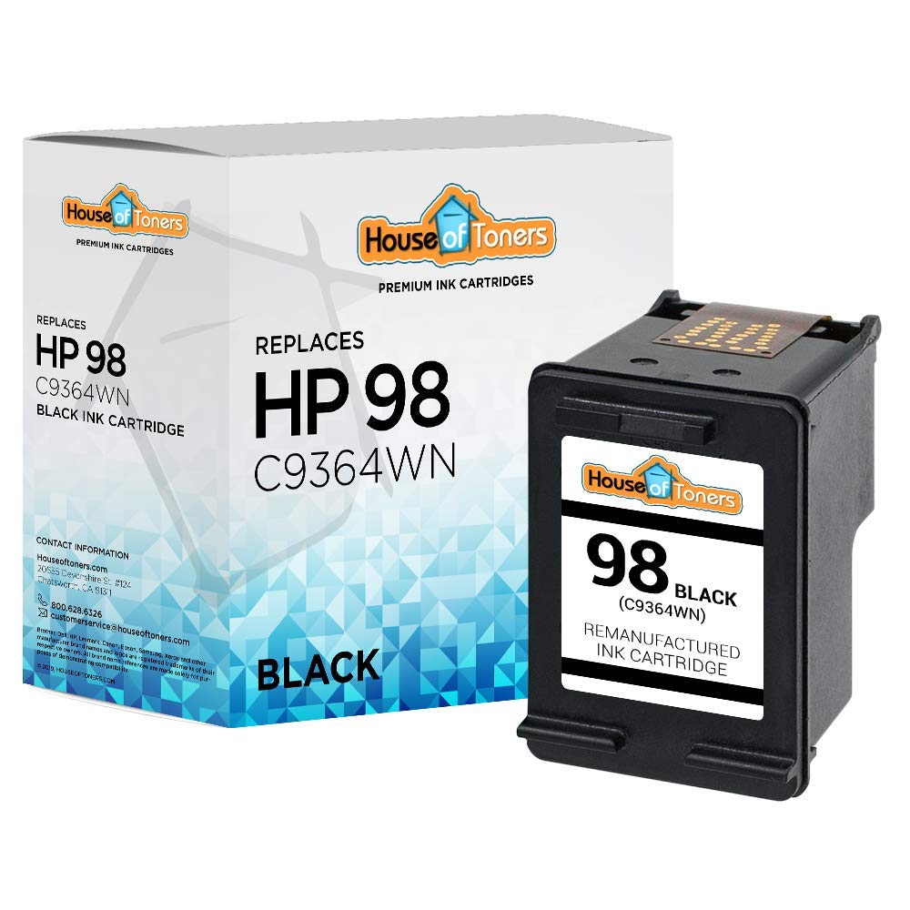 Houseoftoners Remanufactured for HP 98 C9364WN Ink Cartridge High Yield Replacement for for HP 98 C9364WN Photosmart C5100 C4140 C4150 C4180 C4183