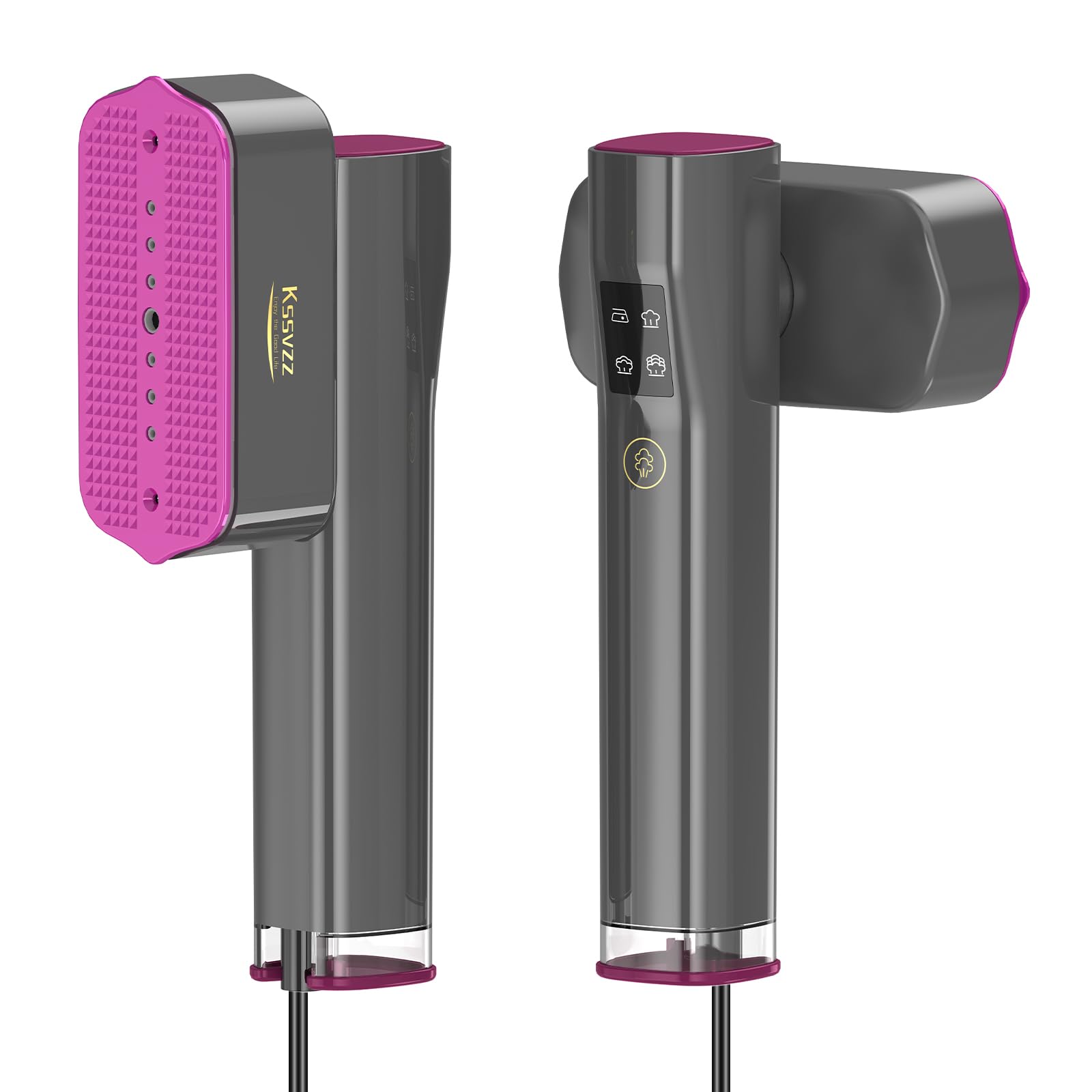 Portable Travel Steamer Iron for Clothes with LCD Touch Screen - 4 Mode Handheld Mini Clothing Steam Iron, Small Garment Steamer Ironing Machine, Hand Held Fabric Steamer for Home, Travel (120V ONLY)