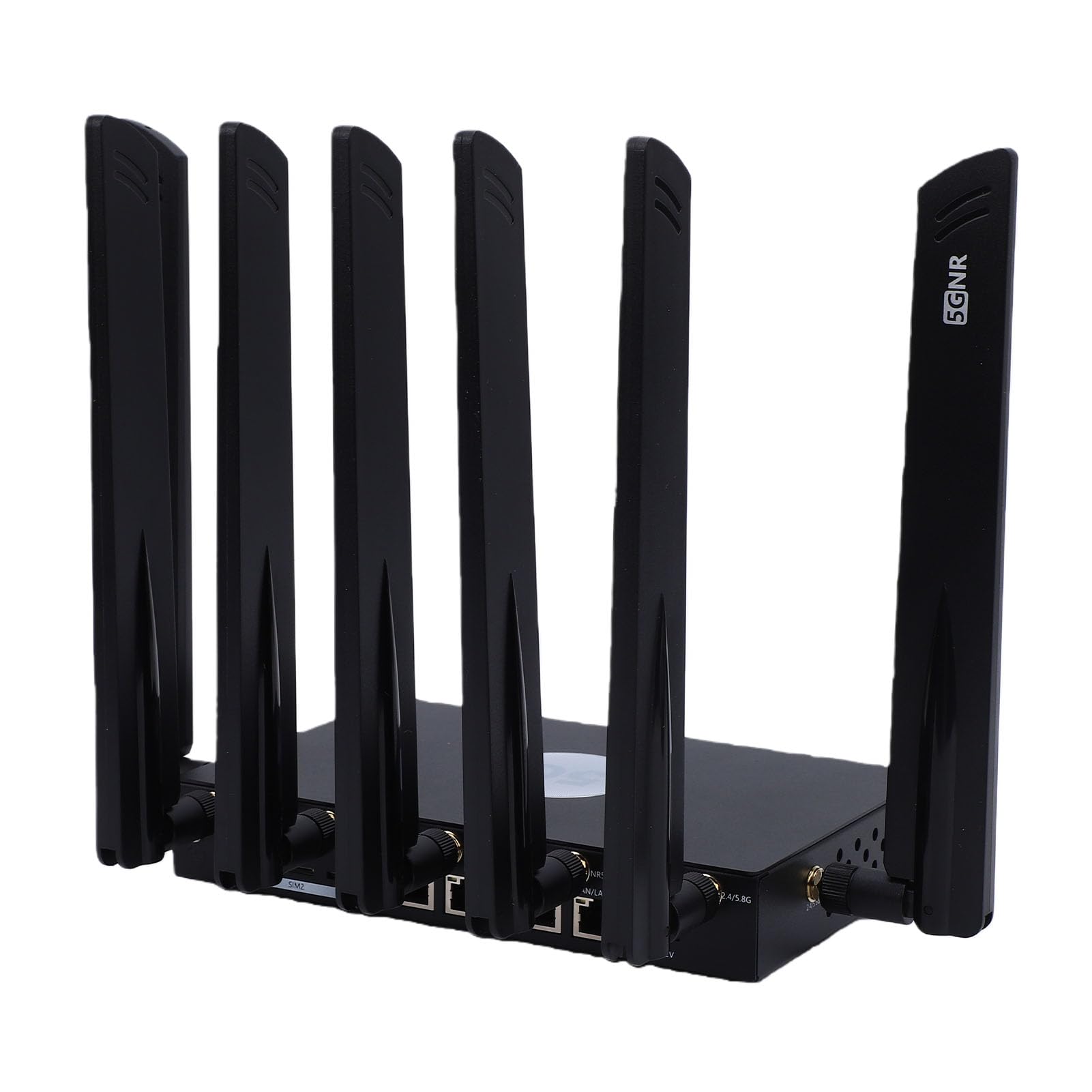 Modulo Chip Router 5G WiFi 6 Dual SIM CPE 7 Antenne Ad Alto Guadagno Gigabit LAN per Streaming 4K e Lavoro Remoto (Spina europea)