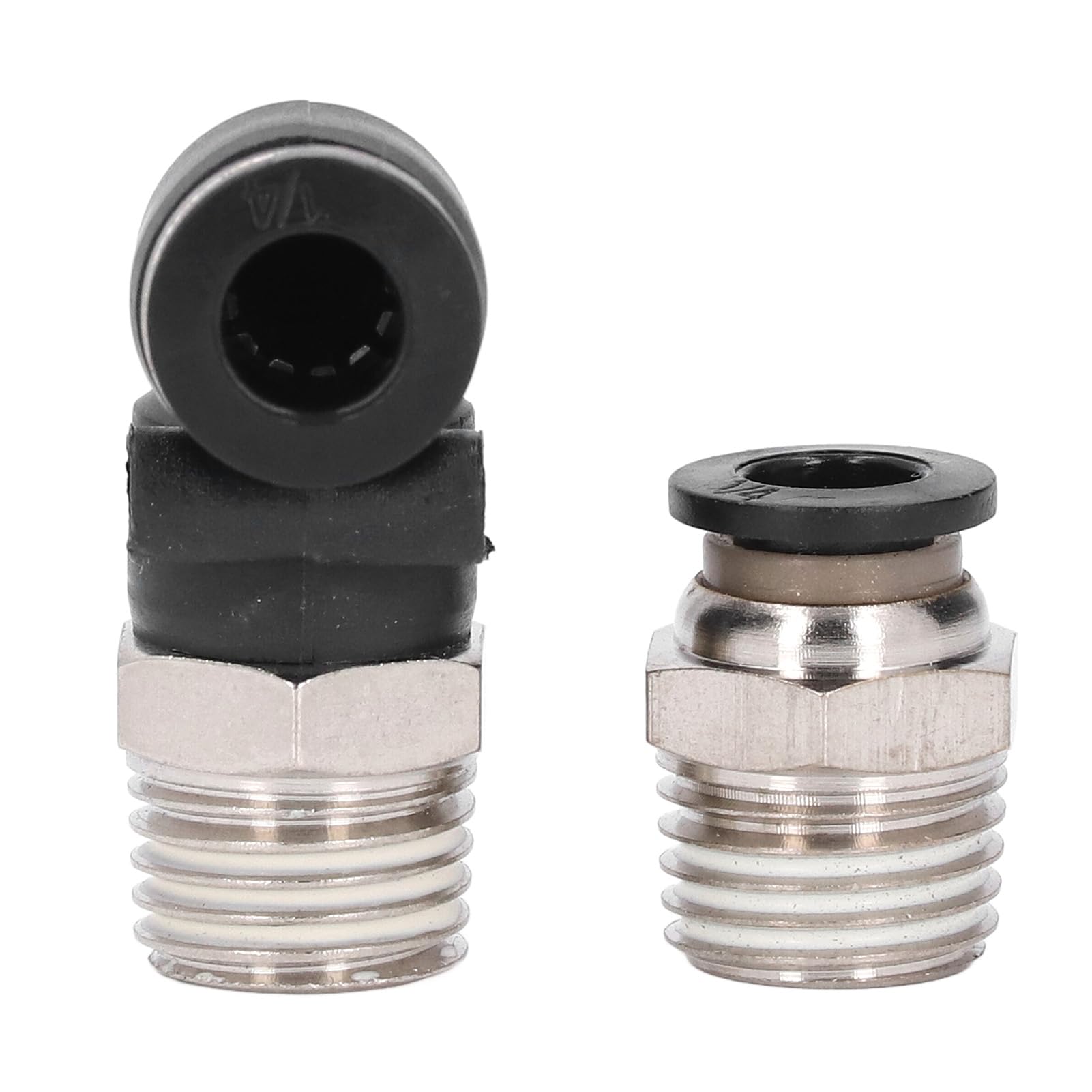 Kit di Raccordi Pneumatici da 30 Pezzi Connettori Versatili per Raccordi Rapidi per Linee D'aria per Tubi in PU PA PE PVC in Metallo ABS