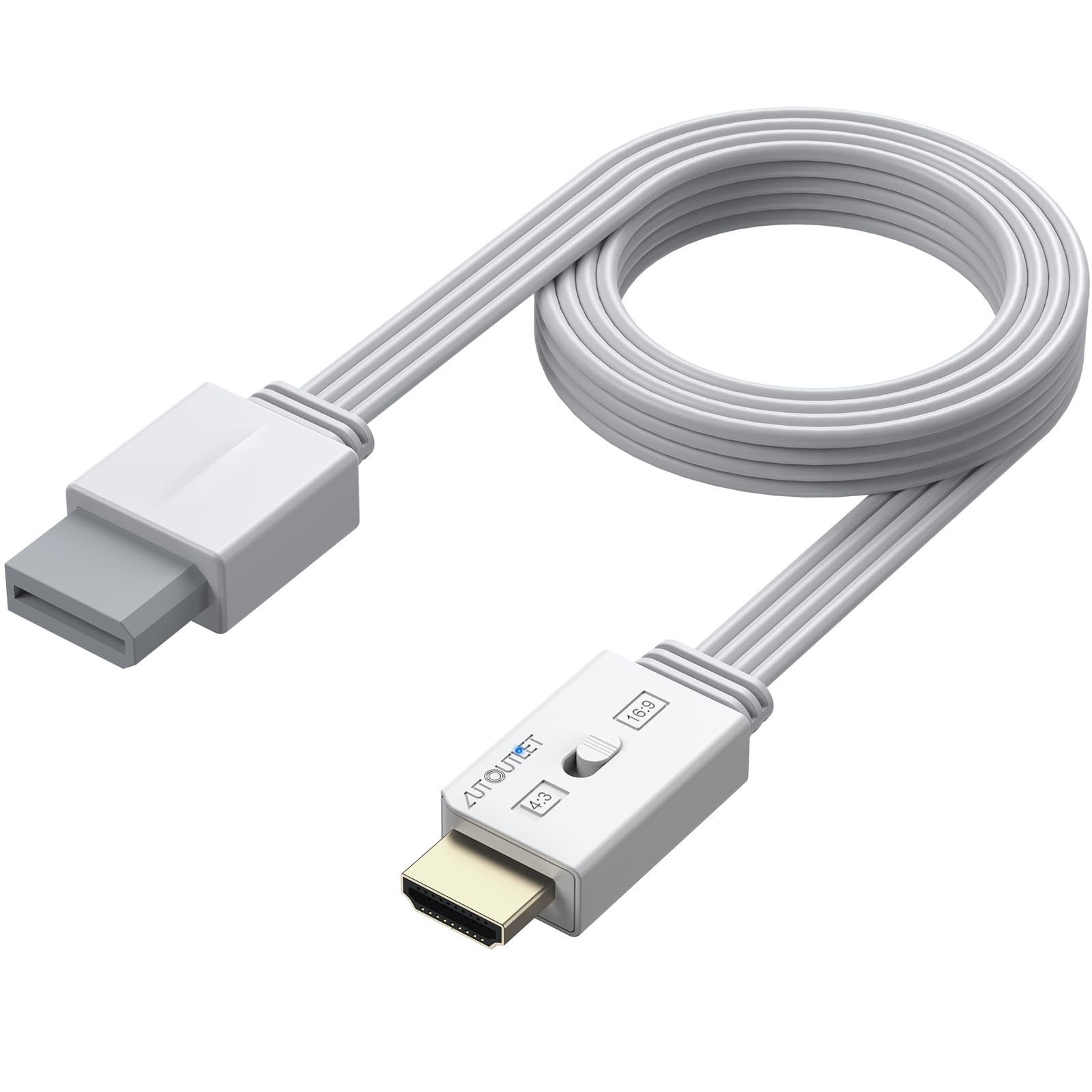 Amazon.co.jp: AUTOUTLET Wii to Hdmi アダプタ AV信号 統合デザイン