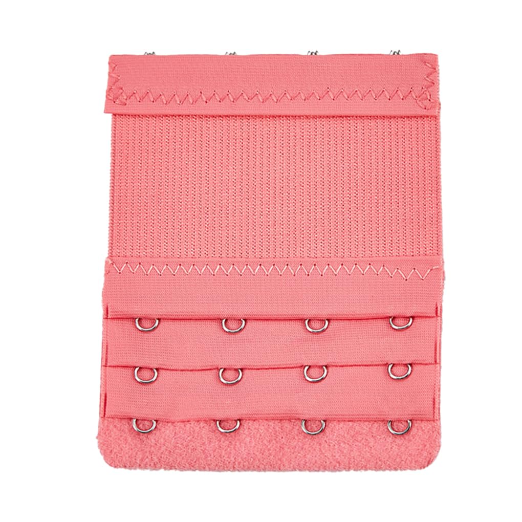 Geardeangloow Unisex Watermelon Red Extension Strap Bra Extenders Breathable 3 Rows 4 Hooks Lengthened Women Stretch Replacement Intimates
