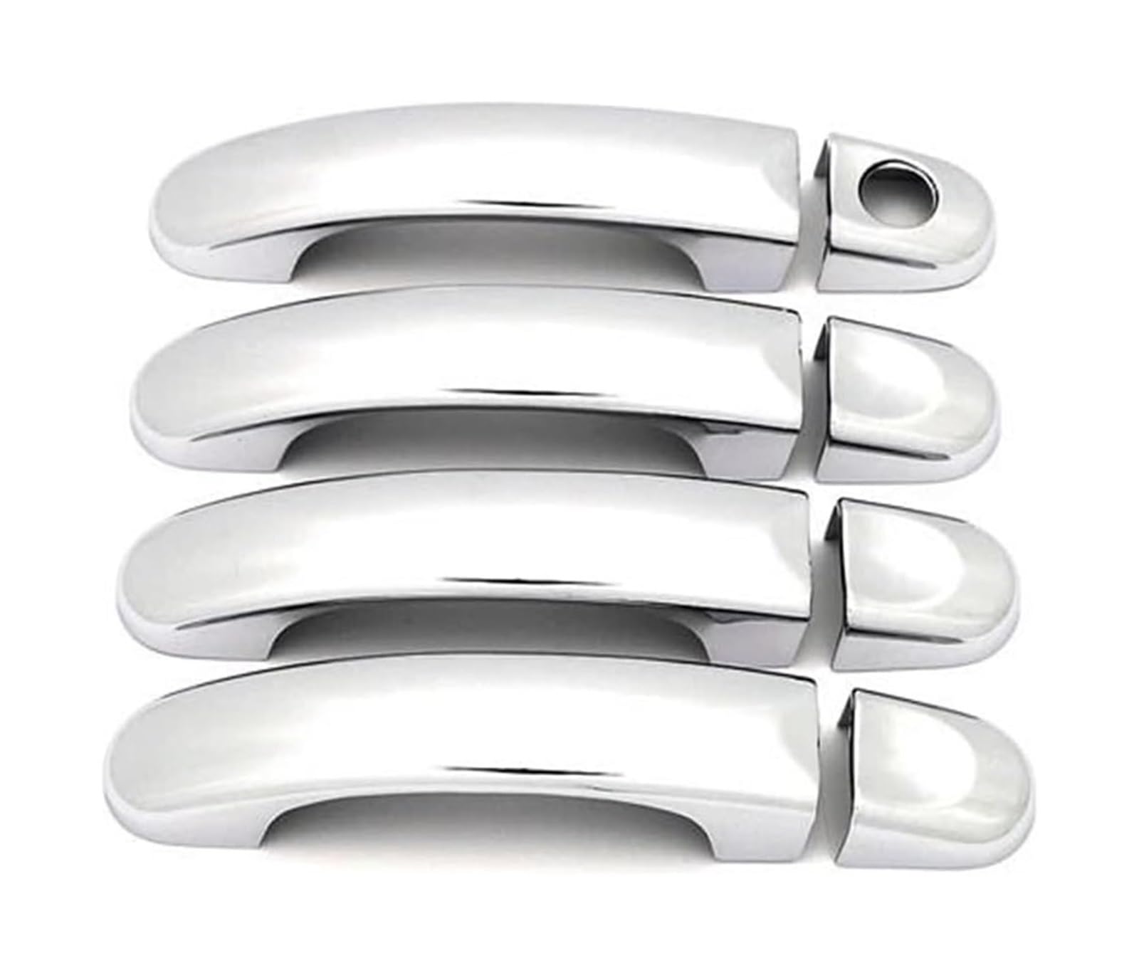 Hckclmbmzw Chrome For Touran 1T Mk1 2003-2015 Car Door Handle Cover Trim Scratch Proof Styling Exterior Parts Accessories 4Pc Door Handle Cover(Chrome)