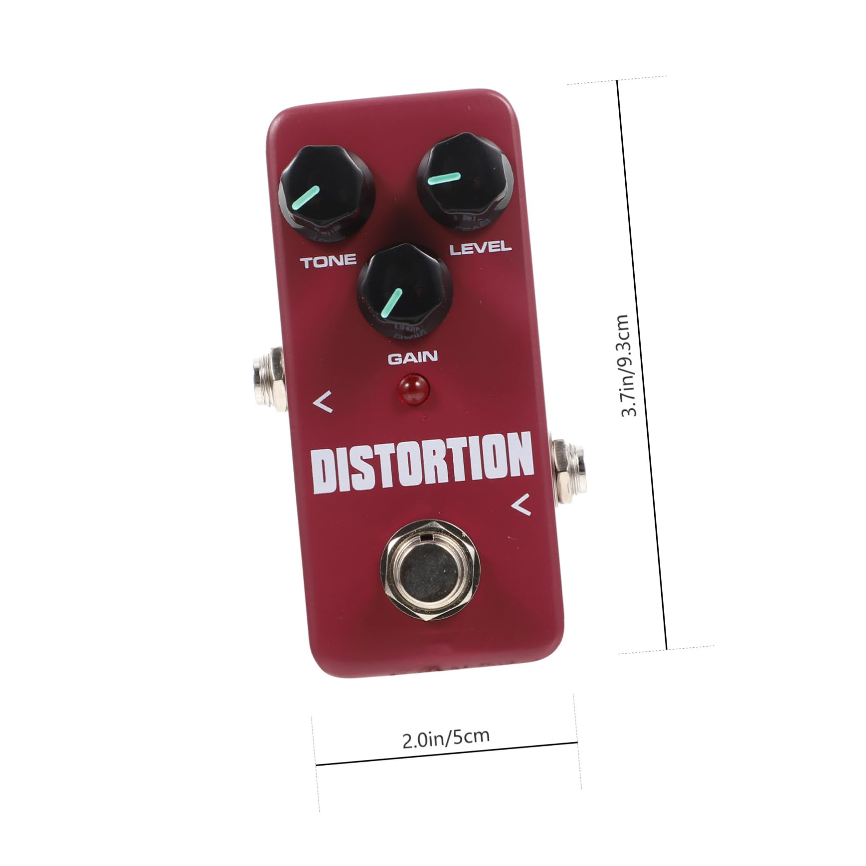 Abaodam 1Set Distortion Mini Electric Guitar Effector Single Block Distortion Pedal for Electric Guitar Durable Simple Operation Deep