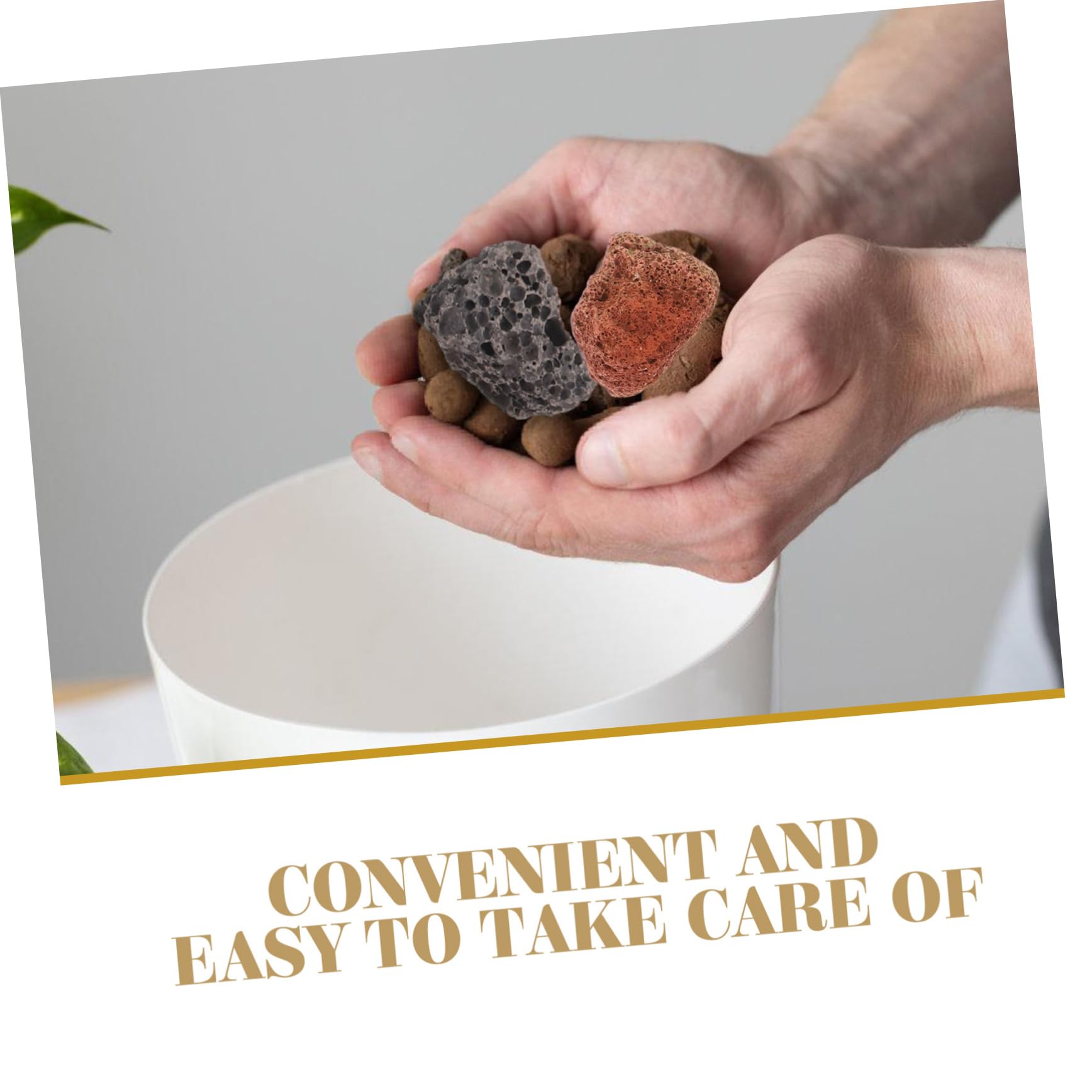 GAROZATION DIY Garden Decor Set of 1 Pack Natural Stone Fish Tank Rocks Beautiful Outdoor Garden Rocks for Fish Tank Decoration