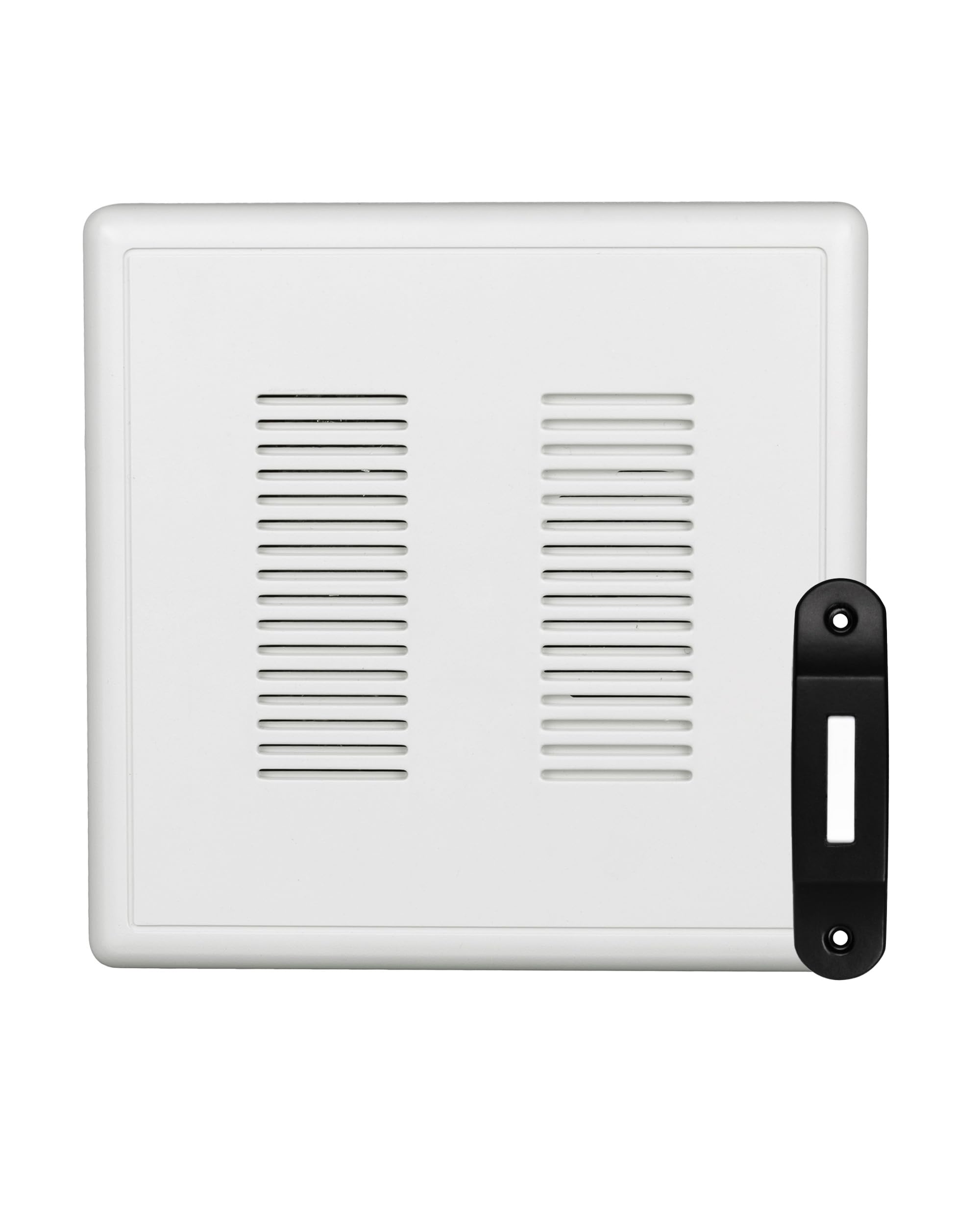 PrimeChime Plus 2 Electric Doorbell Kit - Doorbells for Home - Includes Selectable Ring Chimes - Deco Button, Black - NICOR Lighting