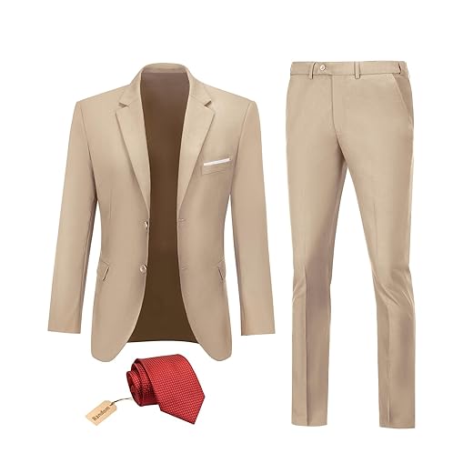 Terno masculino, 2 peças, smoking, baile, blazer slim fit, dois botões, vestido de noiva, conjunto de calça com gravata