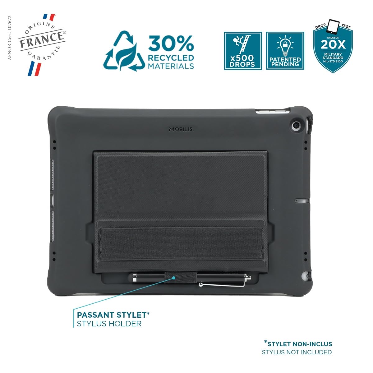 Mobilis 053019 custodia per tablet 27,7 cm (10.9") Cover Nero