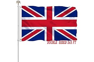 3x5 British Flag Outdoor - Double Sided, Vivid Color - Heavy Duty 210D Nylon Cloth