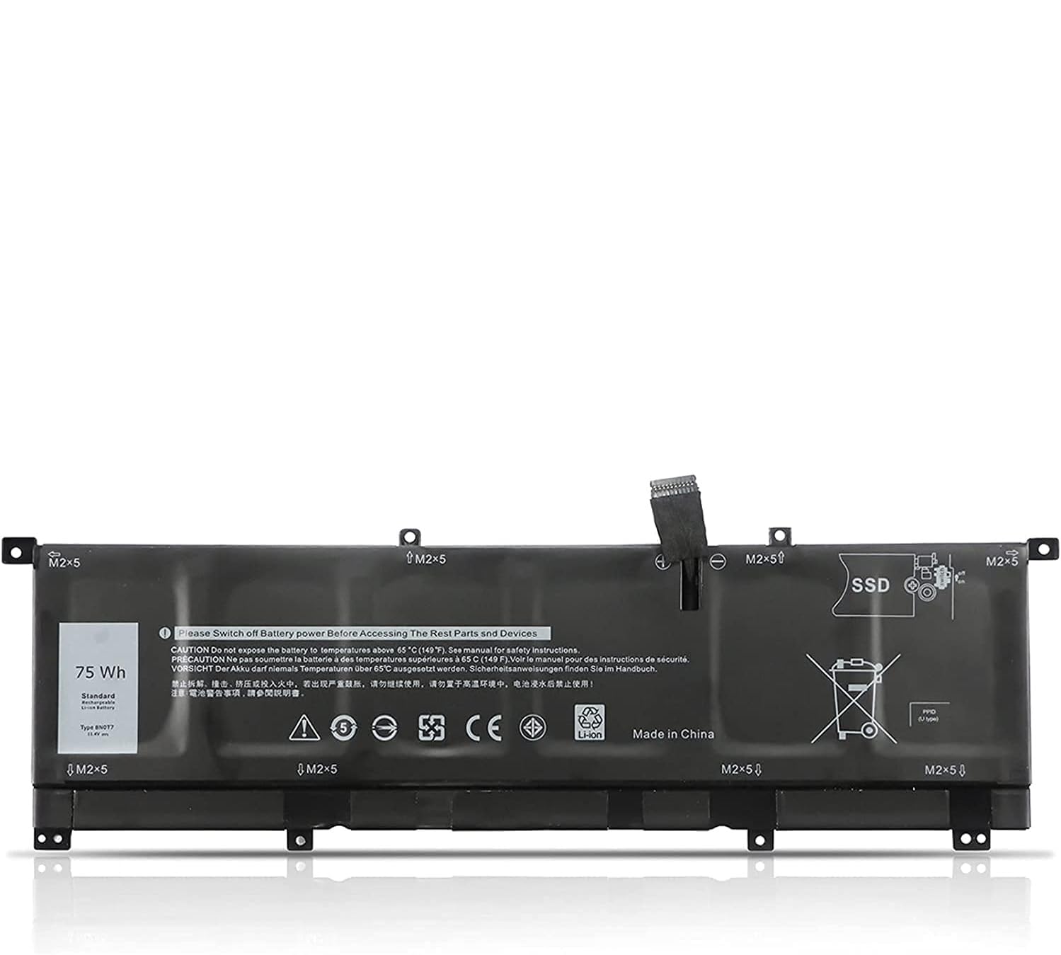 Wefly 8N0T7 Laptop Battery Compatible for Dell XPS 15 9575 2-in-1