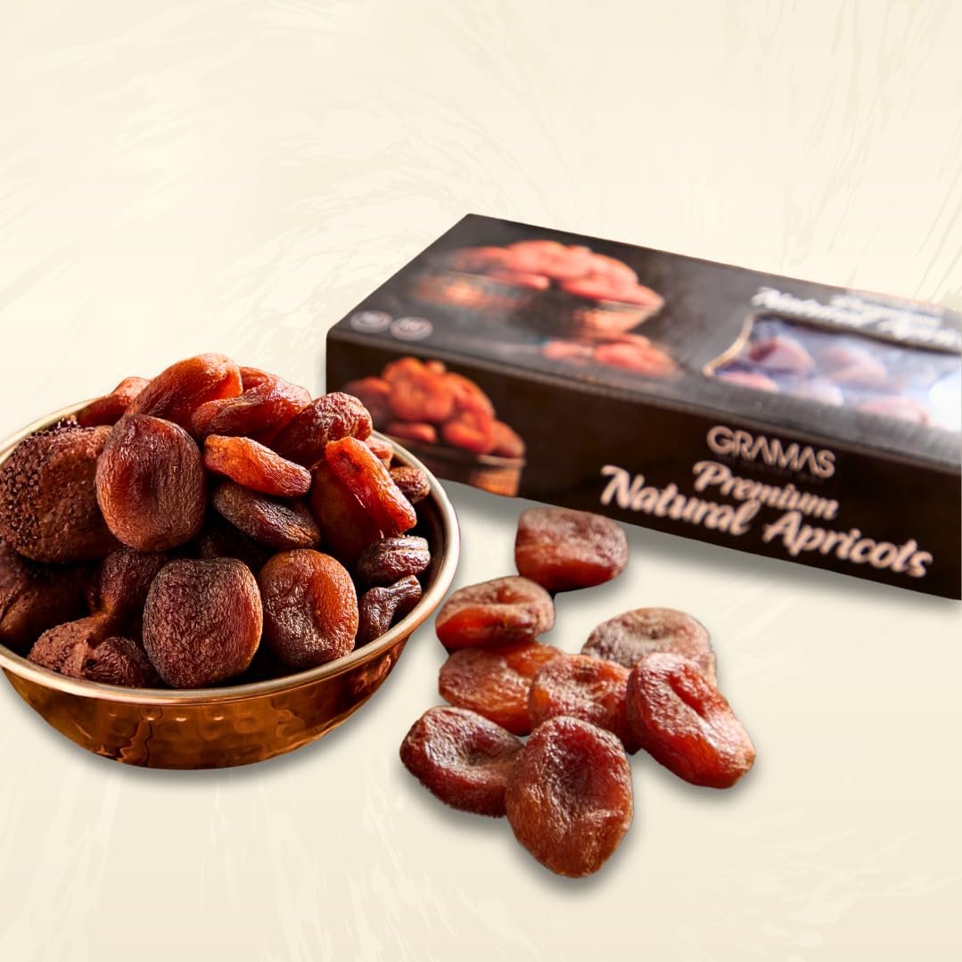 Albicocche secche naturali, 1000 g, senza zolfo, maturato al sole e raccolto a mano, qualità premium dalla Turchia