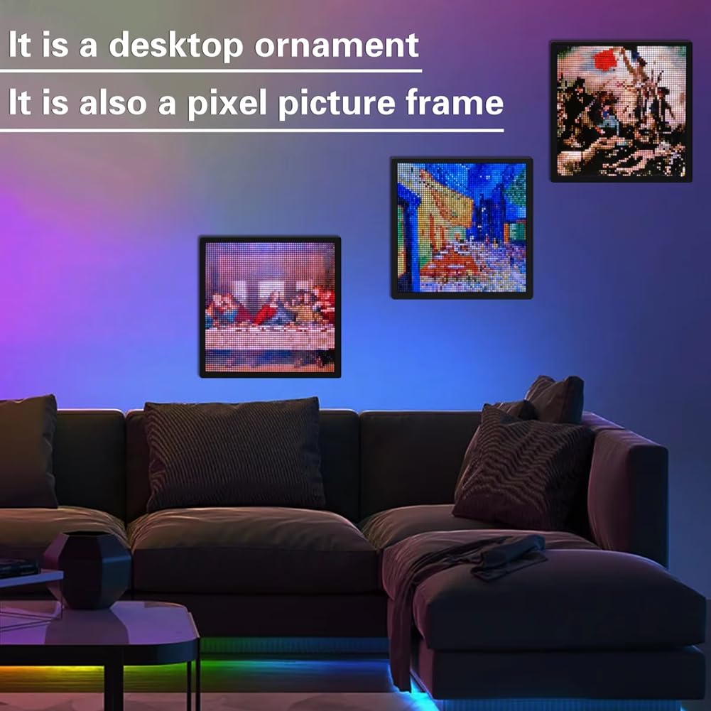 Display A Pixel LED 64x64 RGB LED Matrix Panel Display Pixel Art Programmabile con Controllo App Bluetooth Schermo Pixel