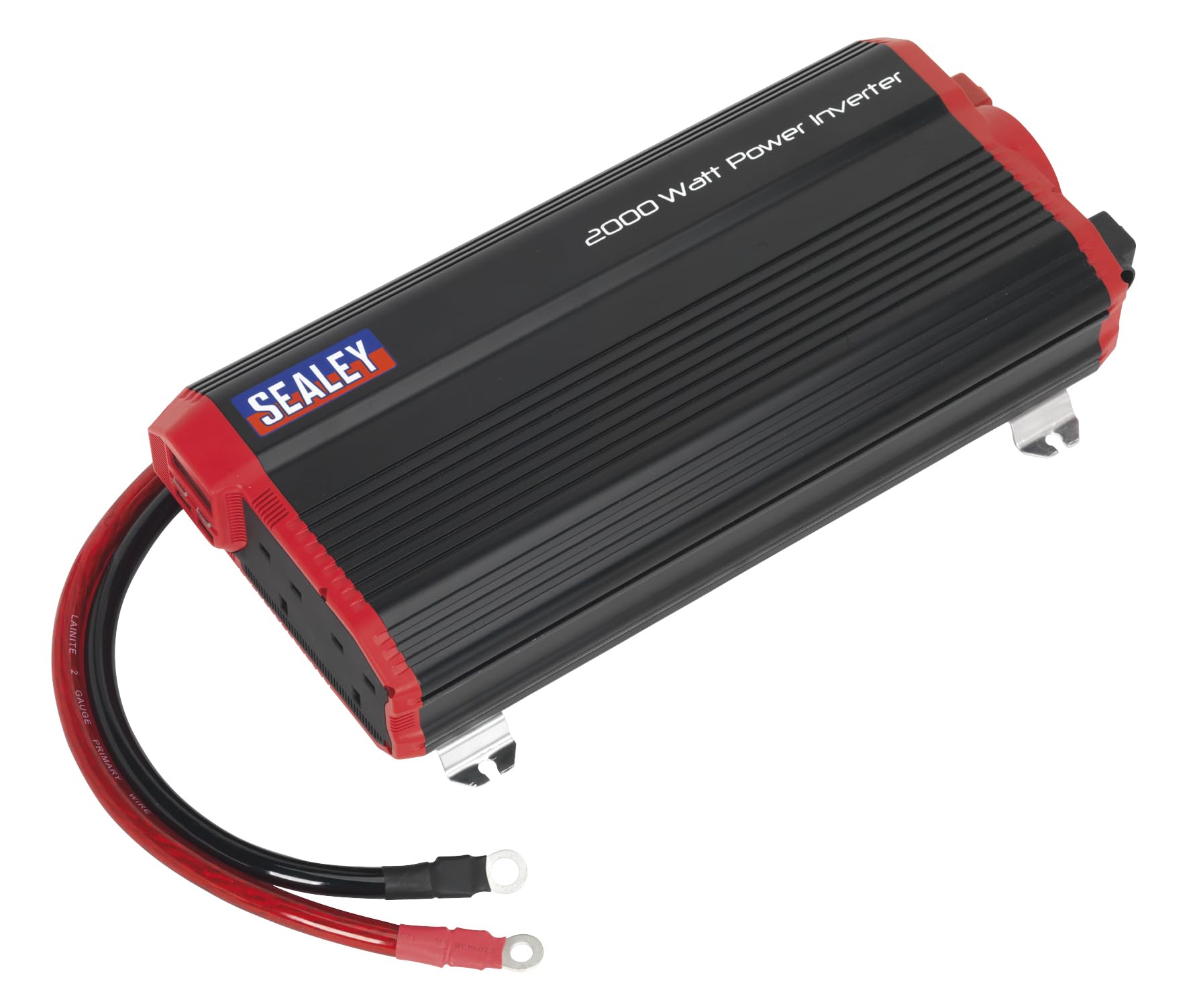 Sealey PI2000 Power Inverter Modified Sine Wave 2000W 12V DC - 230V 50Hz