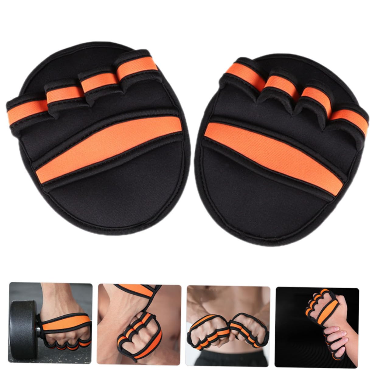 BESPORTBLE 5pares Guantes De Gimnasio Antideslizantes para Levantamiento De Pesas Diseño Abierto Protección y Comodidad para Entrenamiento Intenso Guantes Fitness para Hombres y Mujeres