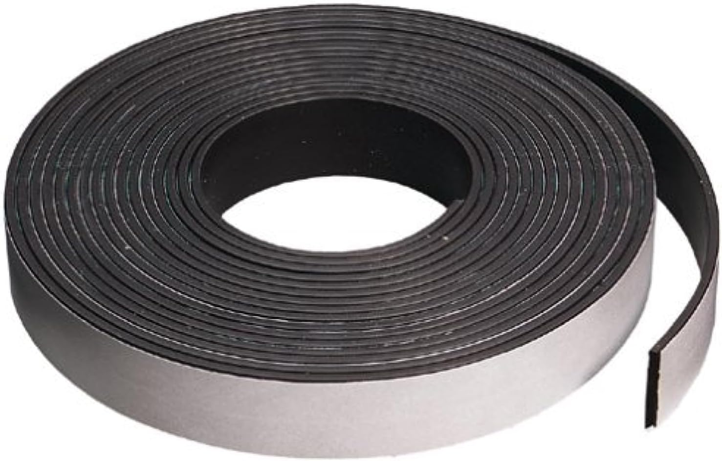 Magnet Tape Adhesive Backed, Flexible Magnetic 1/2 Inch X 25 Foot Roll