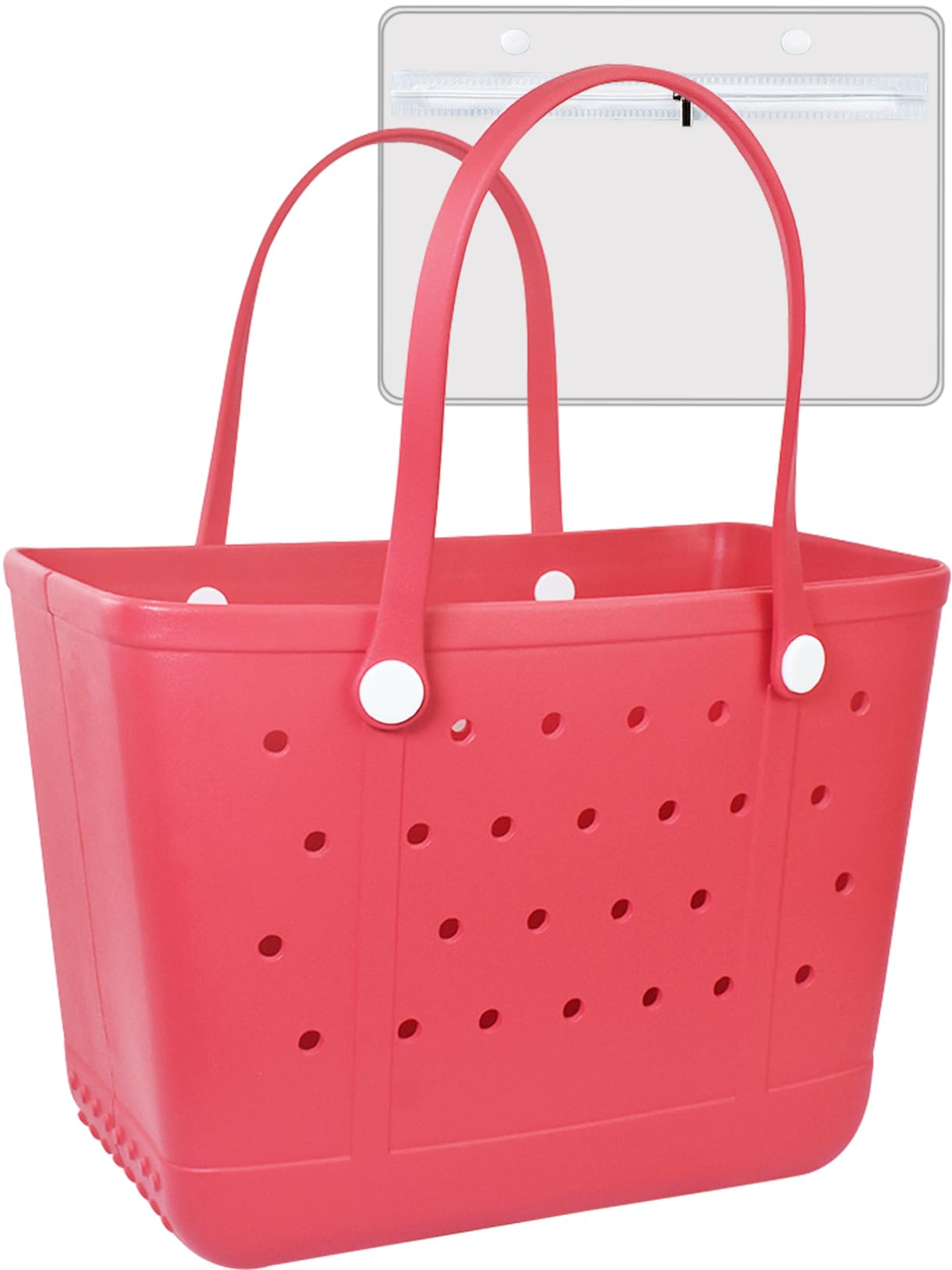 Uwyriwooq Beach Tote Bag for Women, Rubber Beach Bag Waterproof Sandproof, Extra Large EVA Tote Bag Boat Bag