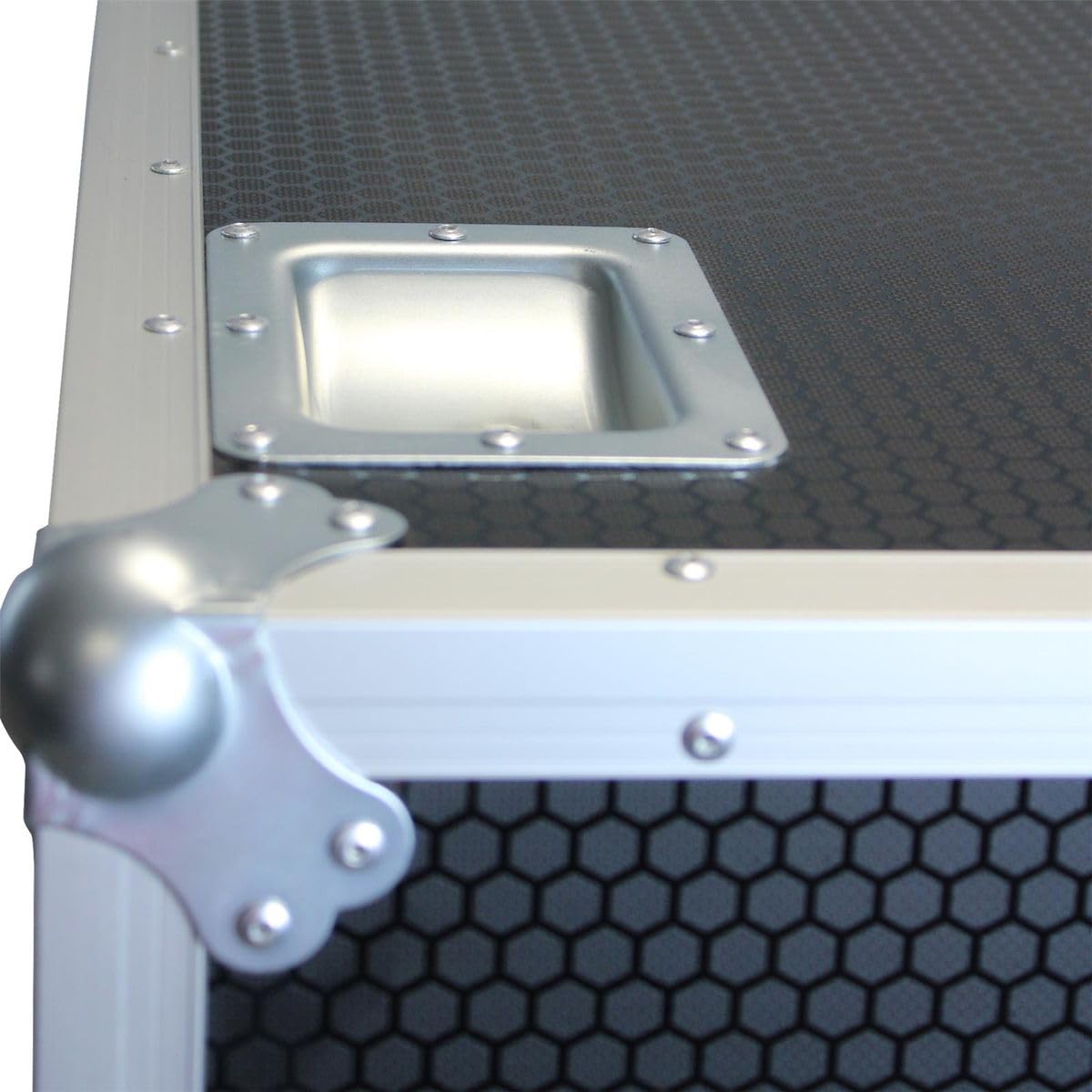 KIMEX Flight Case pour deux écrans TV 65"-75" sur roulettes