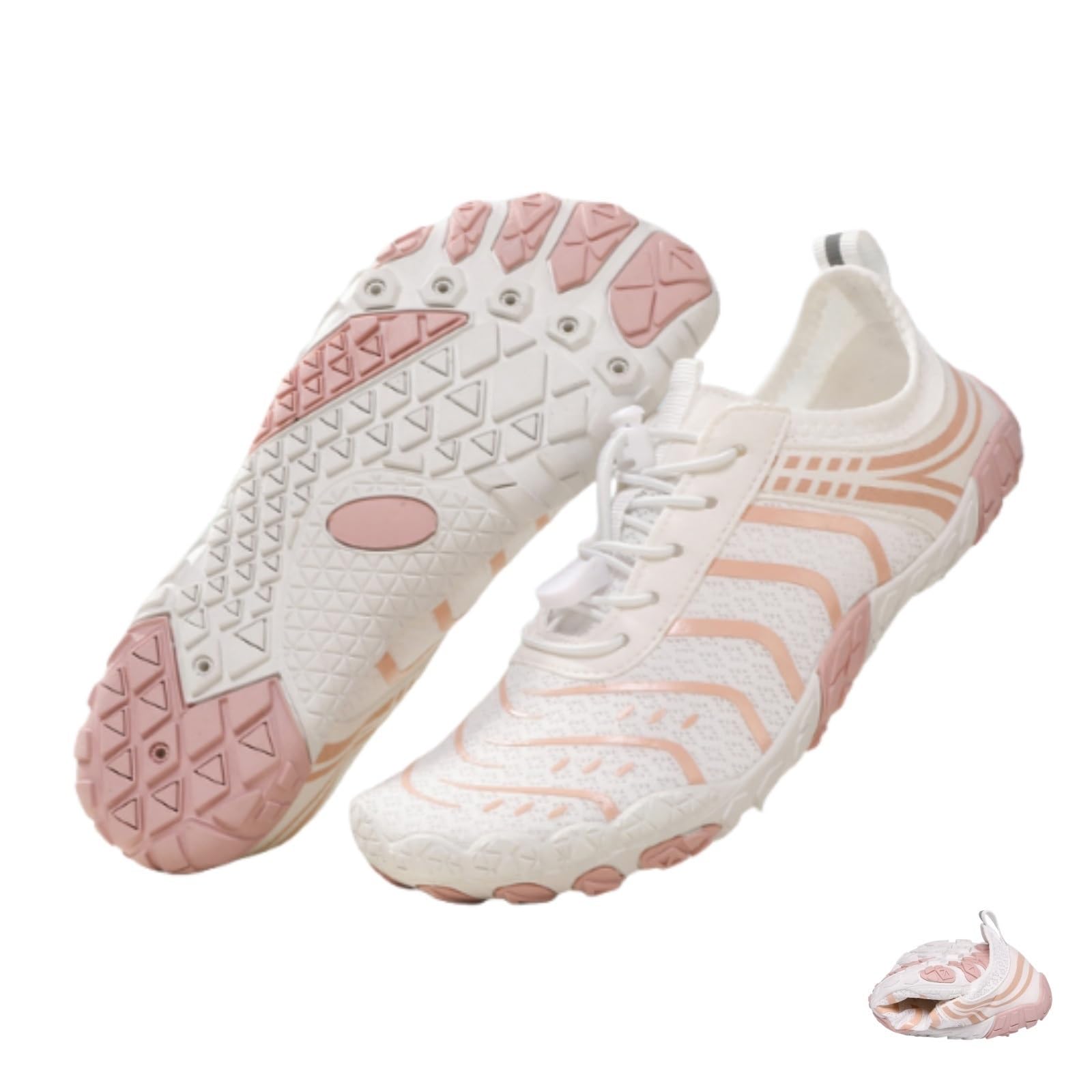 2026 Zapatos De Agua Mujer Hombre Secado Rápido Calzado, Cordones Descalzos Conexión A Tierra, Zapatillas Deporte Informales Ligeras Antideslizantes Playa Verano