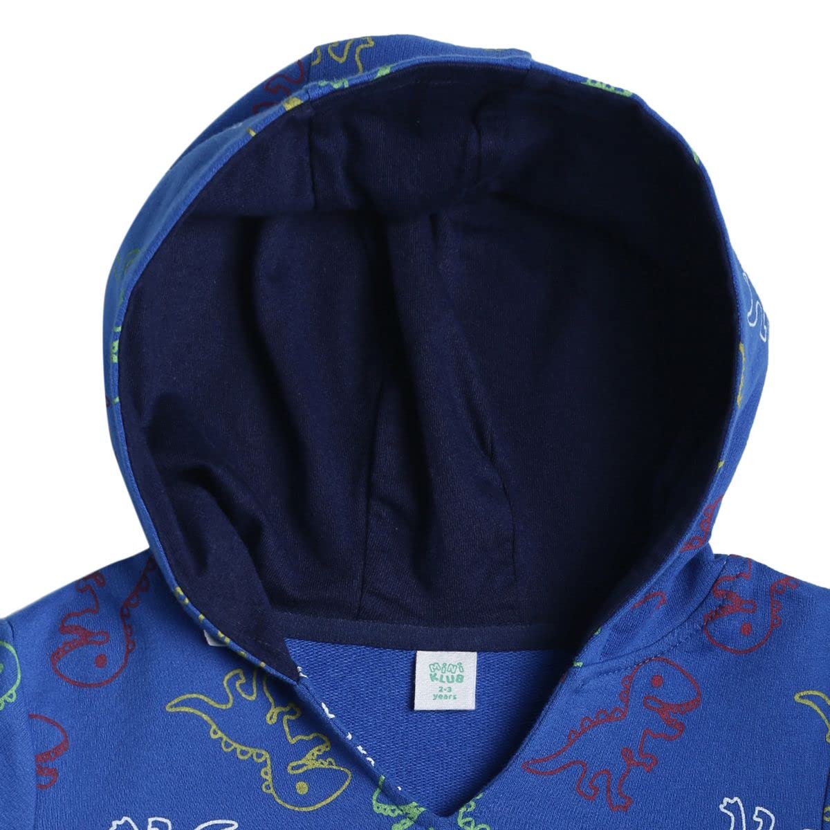 miniklub Baby Hooded Full Sleeve Knitted Cotton Blue Color Sweat Shirt (3-6M) 1