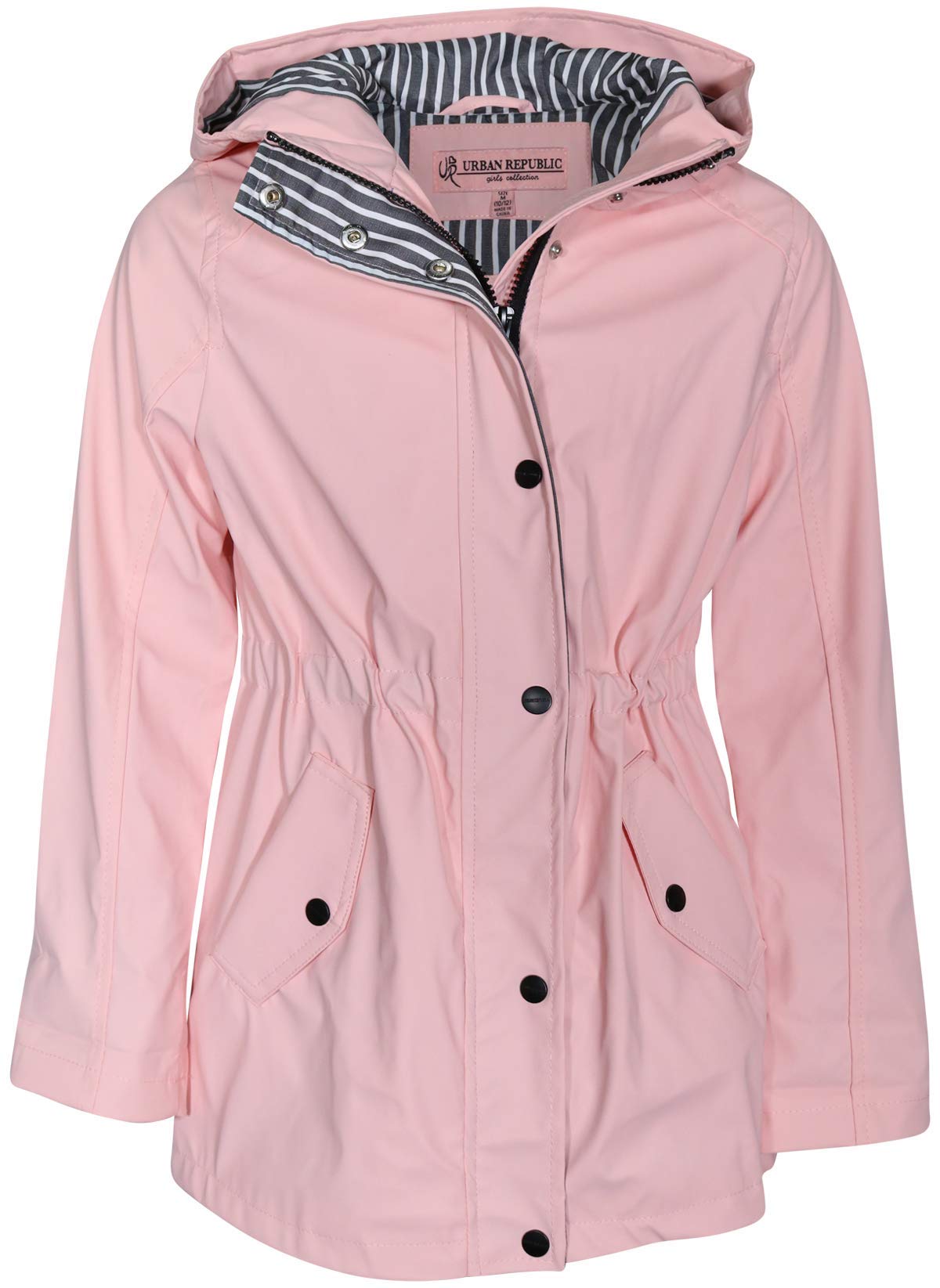 cinched waist raincoat