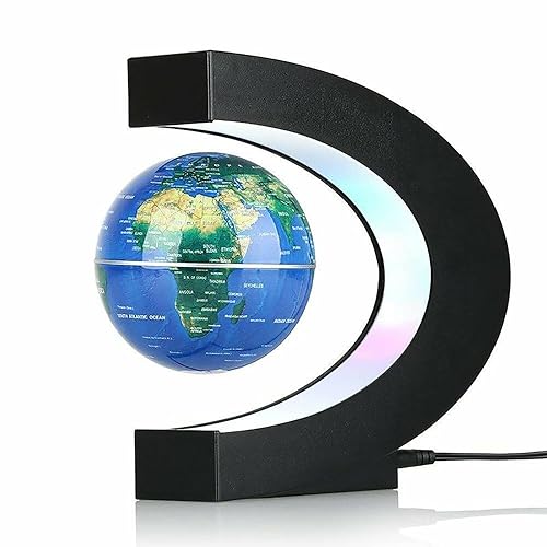 Magnetic Levitation Globe with LED Light, Cool Gadgets Floating Lamp