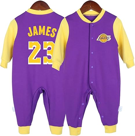 Amazon Co Jp Nbaバスケットボールジャージースポーツファンベビークリーパーロンパースコービービーンブライアント24スティーブンカリー30ジェームズハーデン13 ジェイソントンプソン11レブロンレイモンジェームズ23ジャンプスーツ高さ59cm 90 Cm ホーム キッチン