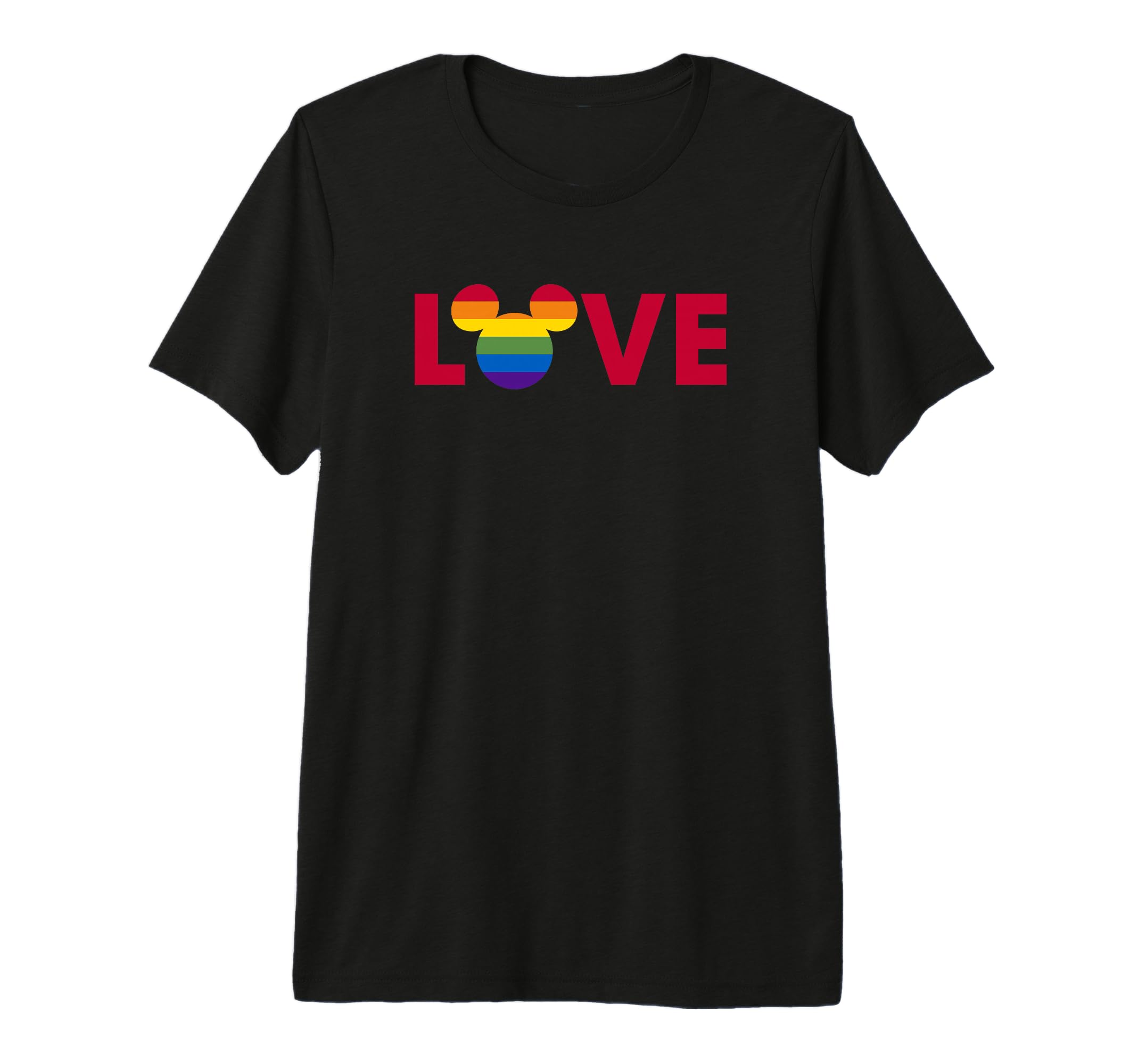 T-shirt Mickey Mouse Loves Pride en coton haut de gamme - 2