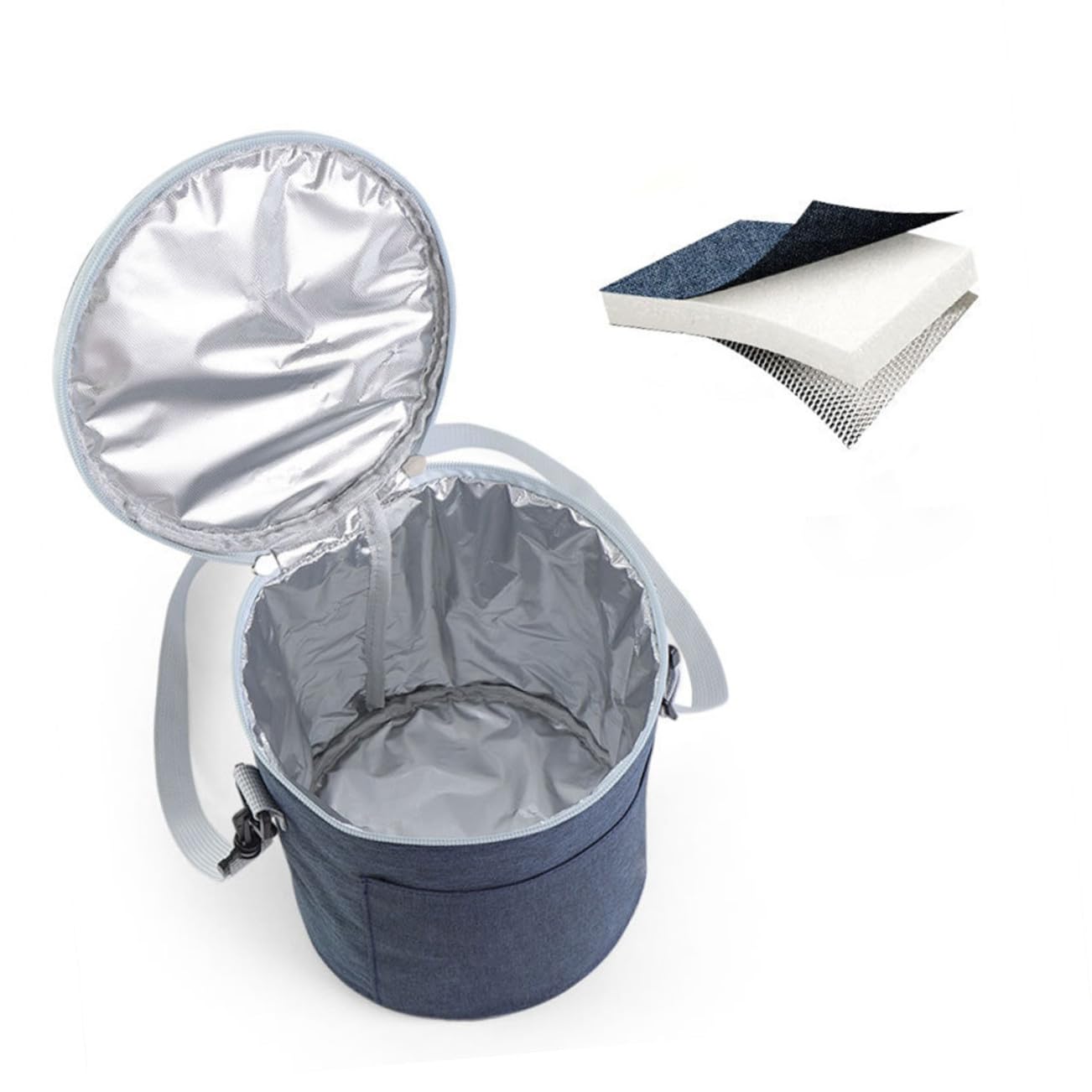 TOYANDONA Tragbare Thermotasche aus Oxford Gewebe Kompakte Lebensmittelbeutel für Reise und Takeout Isolierte Kühltasche für Camping und Picknick